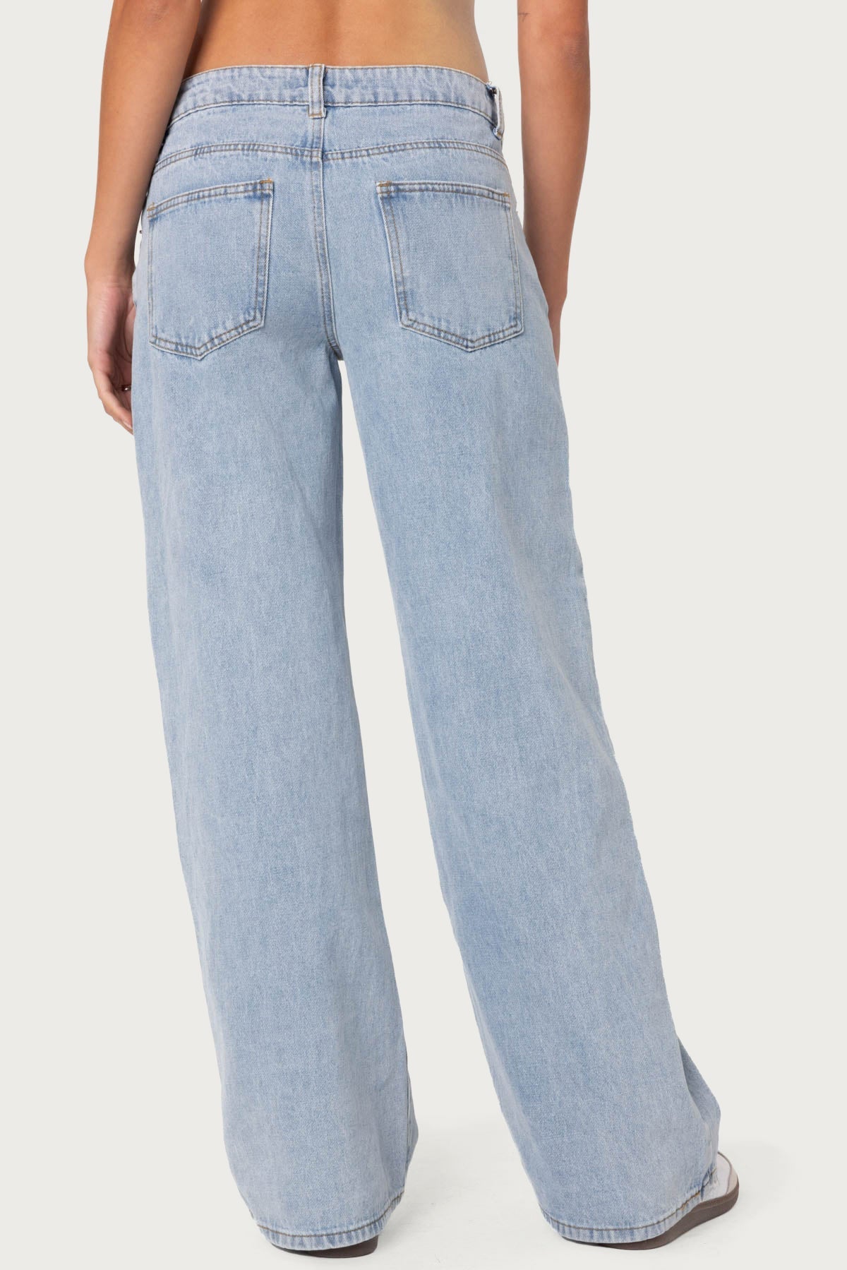 Carly Washed Low Rise Jeans