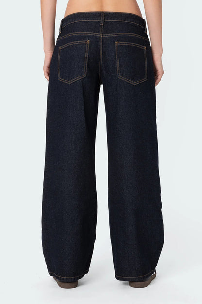 Carly Washed Low Rise Jeans