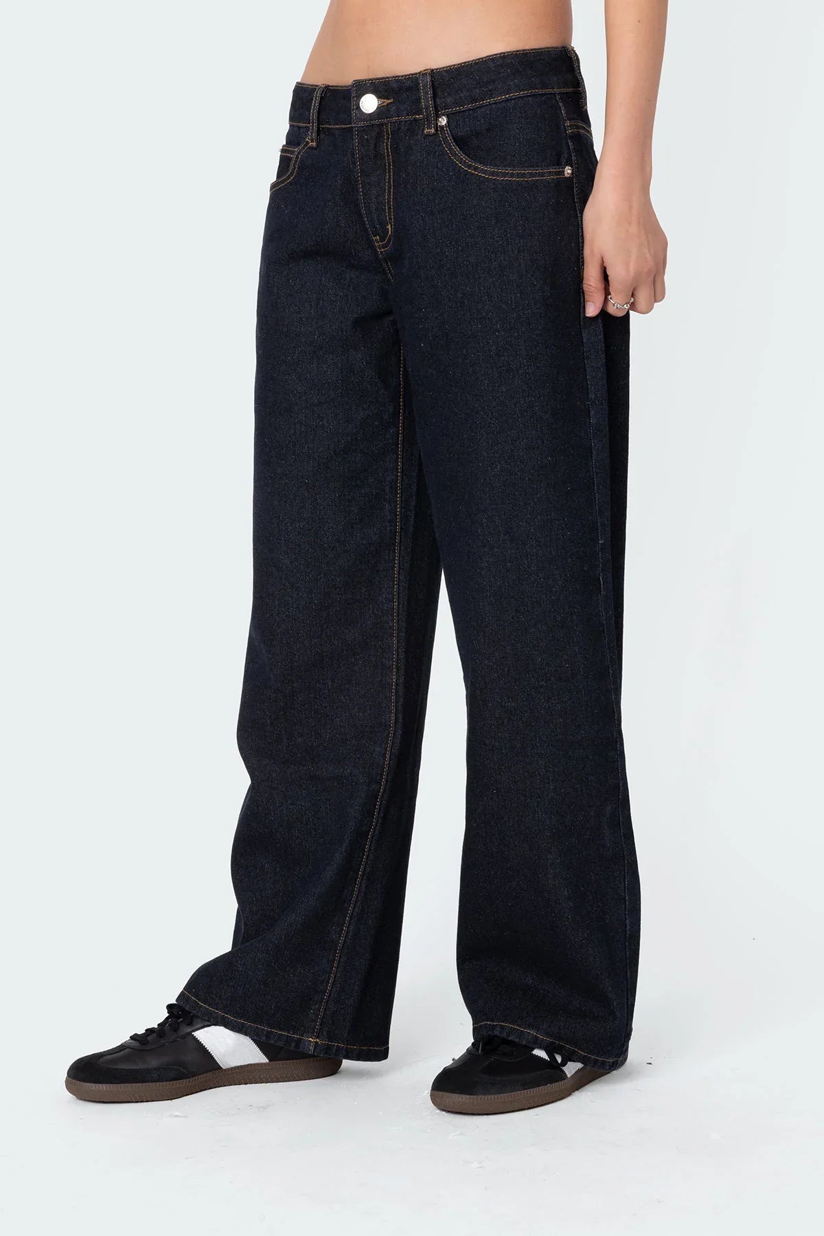 Carly Washed Low Rise Jeans
