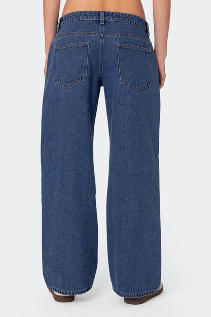Carly Washed Low Rise Jeans