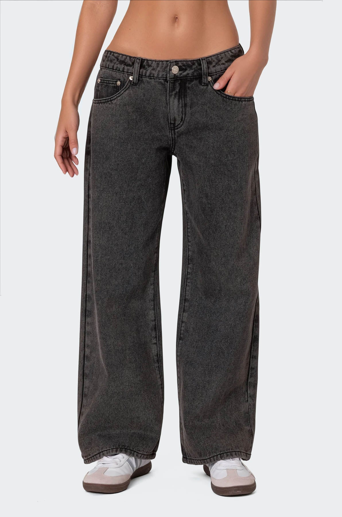 Carly Washed Low Rise Jeans