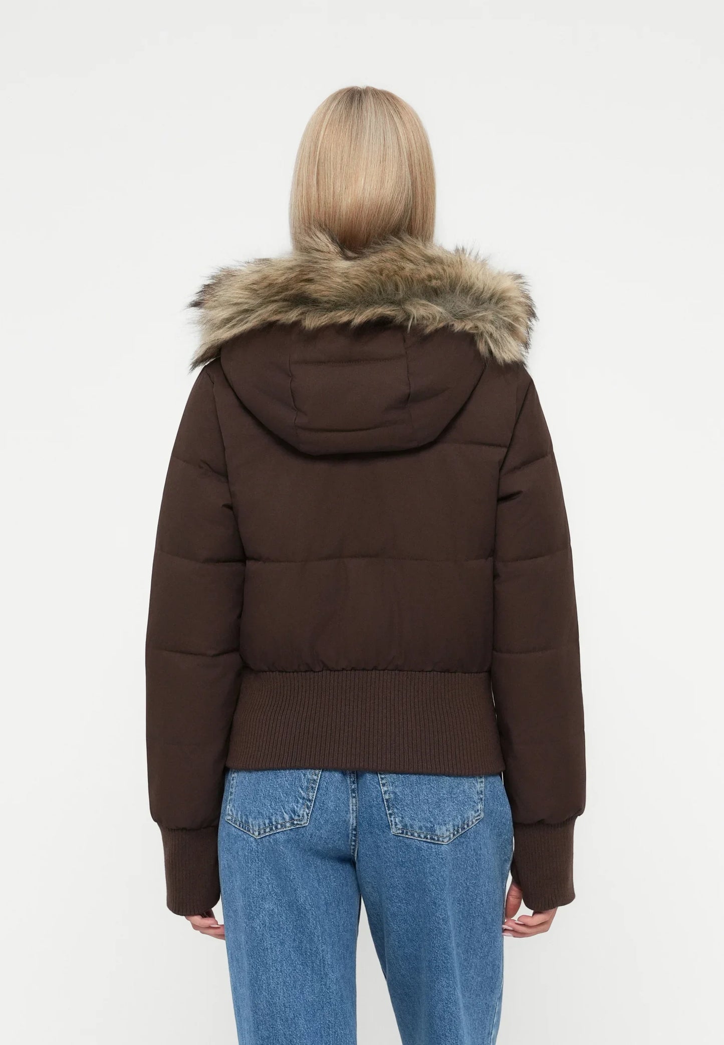 Anisa Faux Fur Bomber Jacket