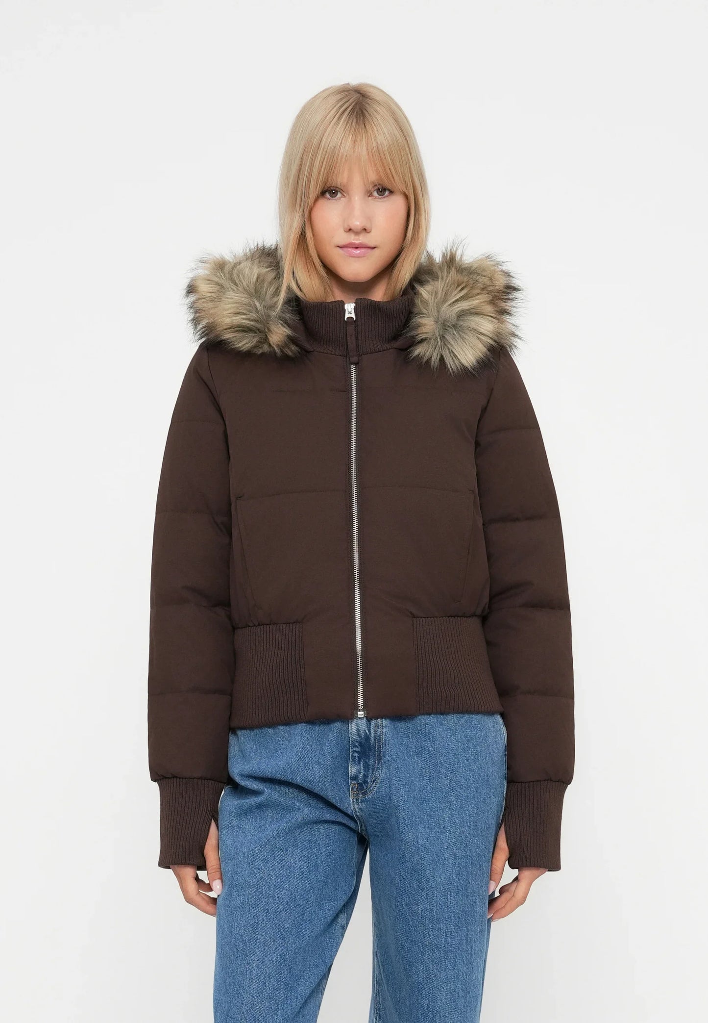 Anisa Faux Fur Bomber Jacket