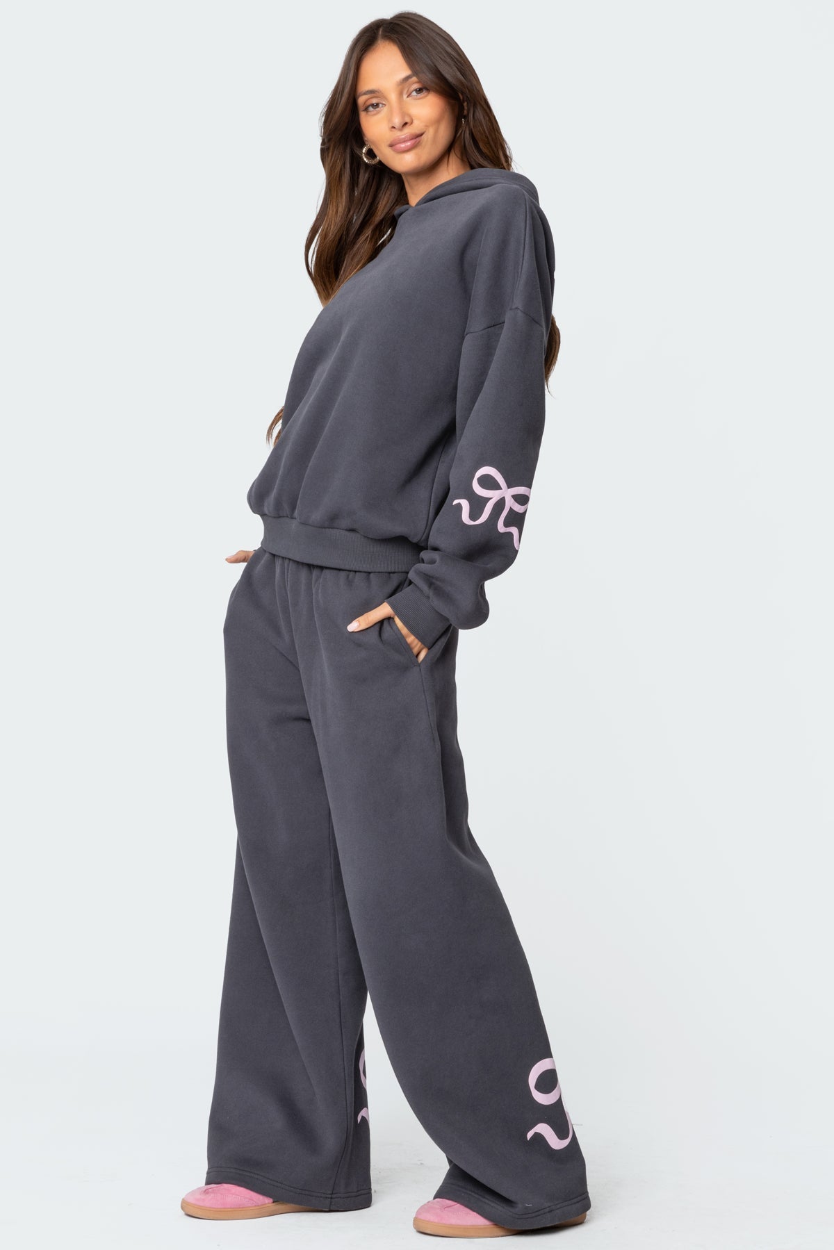 Bow Detail Hoodie + FREE Sweatpants