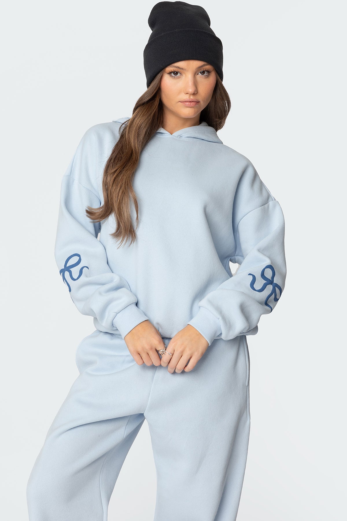 Bow Detail Hoodie + FREE Sweatpants