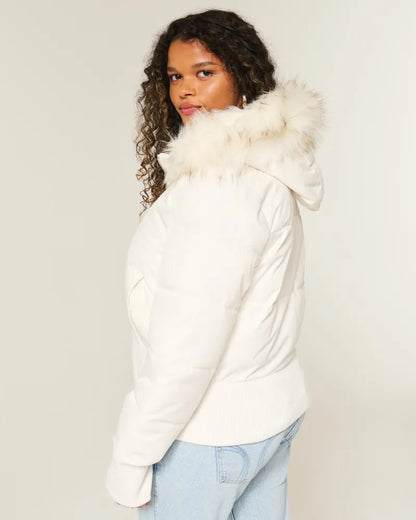 Anisa Faux Fur Bomber Jacket