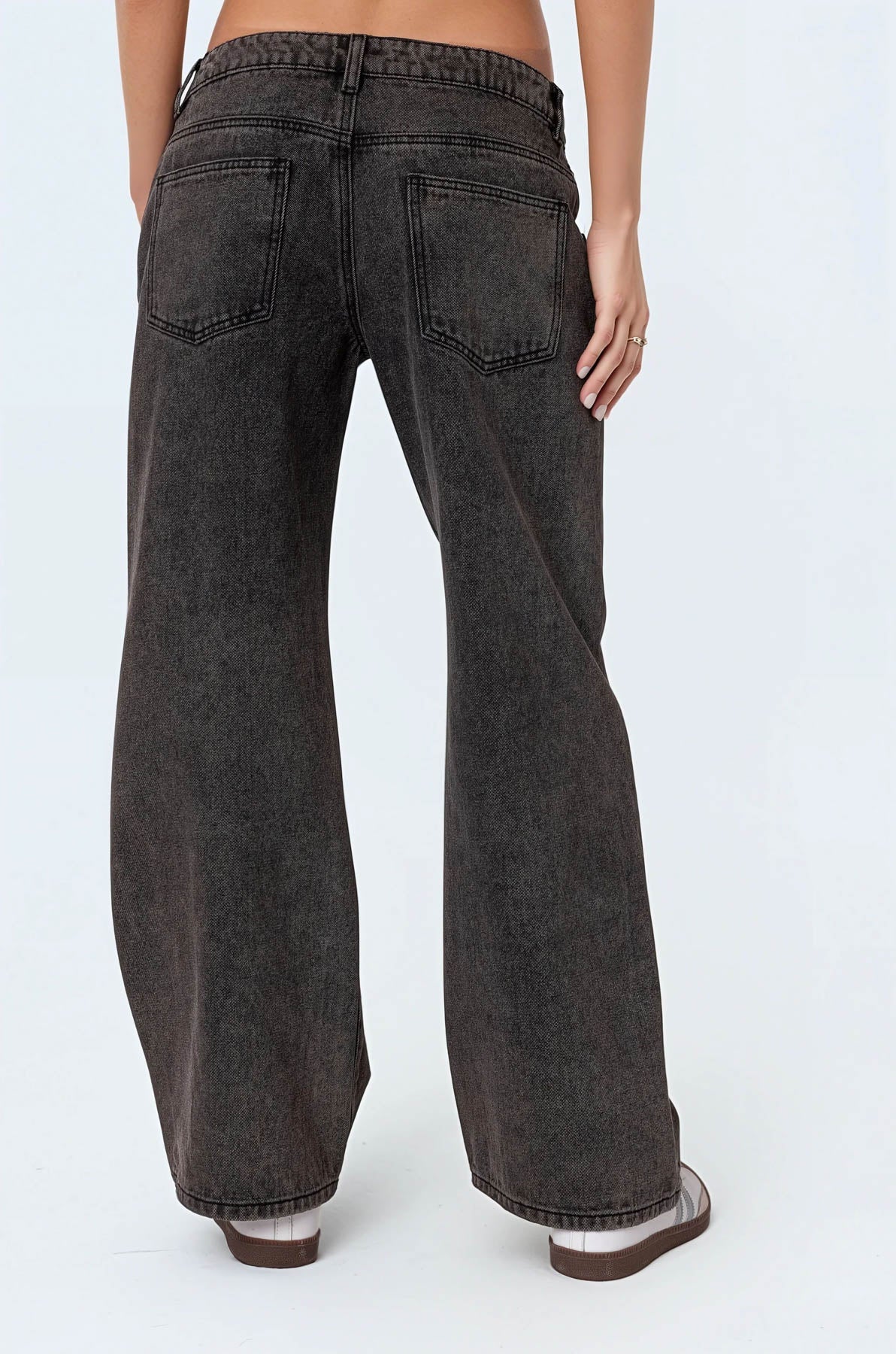Carly Washed Low Rise Jeans