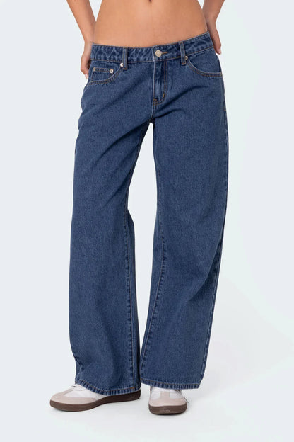 Carly Washed Low Rise Jeans